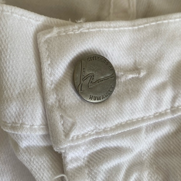 ❤️ Citizens of Humanity White Bootcut Jeans Size 26 NWOT - Picture 5 of 15